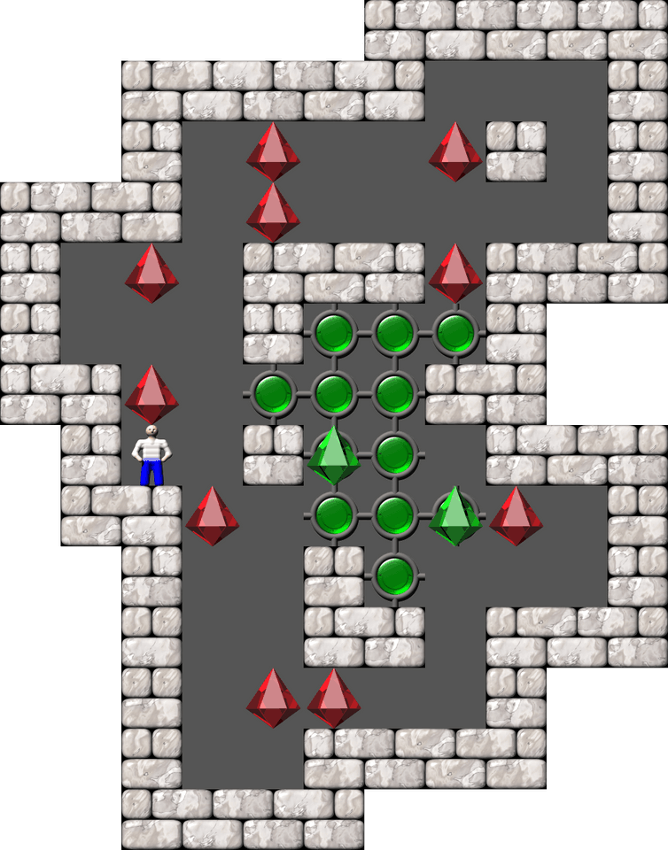 Sokoban Thinking Rabbit Arranged level 281